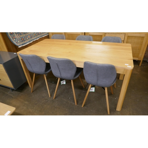 1332 - A 1.8m dining table and six Durado chairs