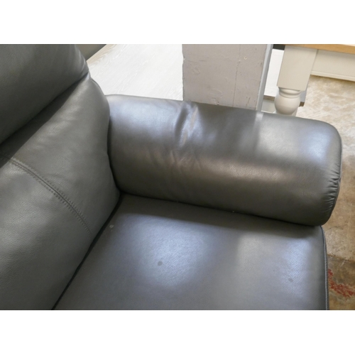 1345 - Grace Grey Leather 2.5 Seater Power Recliner, original RRP £874.99 + VAT * This is lot is subject to... 