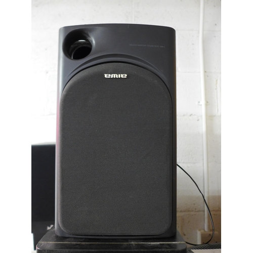 2169 - Four pairs of stereo speakers including Aiwa SX-N7, JungleRex, Adastra 5W-40W outdoor speakers and A... 