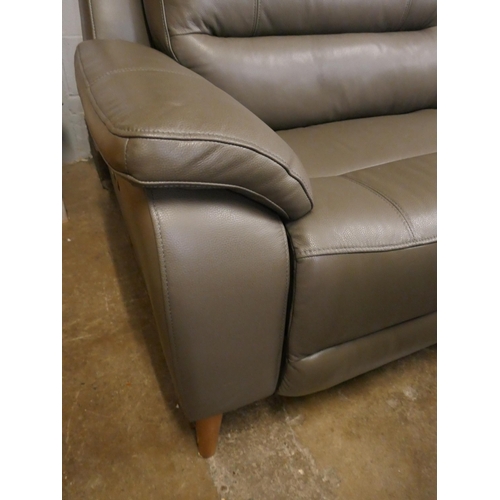 1380 - Ava Leather electric recline 2.5 Seater Sofa  Storm Grey , Original RRP £983.33 +VAT (4197-38) *This... 