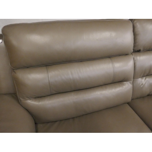 1380 - Ava Leather electric recline 2.5 Seater Sofa  Storm Grey , Original RRP £983.33 +VAT (4197-38) *This... 