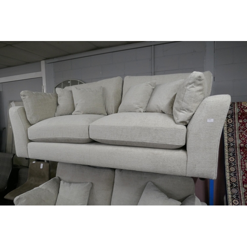 1395 - Selsey 3 Seater Pumice Fabric Sofa, Original RRP £833.33 + VAT (4198-22) *This lot is subject to VAT