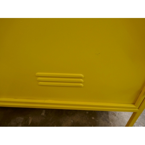 1413 - A large yellow industrial style cabinet