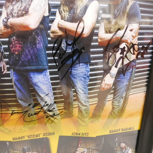 613 - A Count's 77 hard rock band signed poster featuring Danny 'Count' Koker from Counting Cars