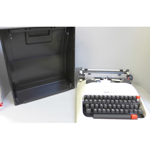 710 - An Olivetti Lettera 12 portable typewriter