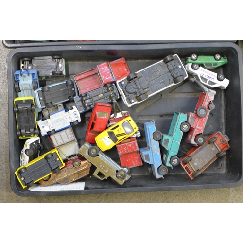 715 - A collection of Corgi, Matchbox, Lone Star and other die-cast model vehicles, playworn