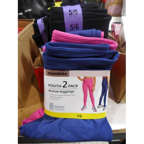 3170 - Quantity of Youth Mondetta leggings - mixed sizes/Styles  * This lot is subject to vat