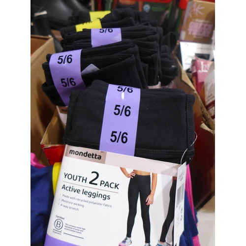 3170 - Quantity of Youth Mondetta leggings - mixed sizes/Styles  * This lot is subject to vat