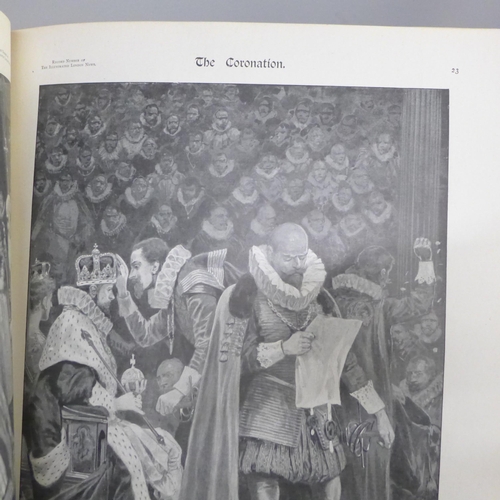 730 - The Coronation King Edward VII and Queen Alexandra, Illustrated London News, Service and Ceremony