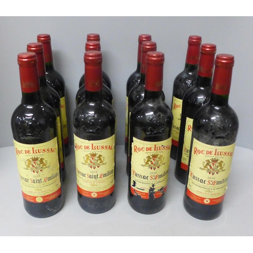 776 - Twelve bottles of Roc de Lussac St Emilion Bordeaux **PLEASE NOTE THIS LOT IS NOT ELIGIBLE FOR IN-HO... 