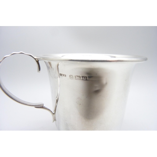 801 - A Christening mug, Birmingham 1940, 55g