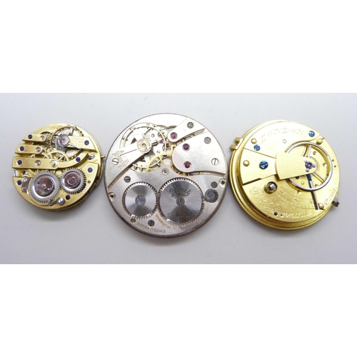 820 - Pocket watch movements