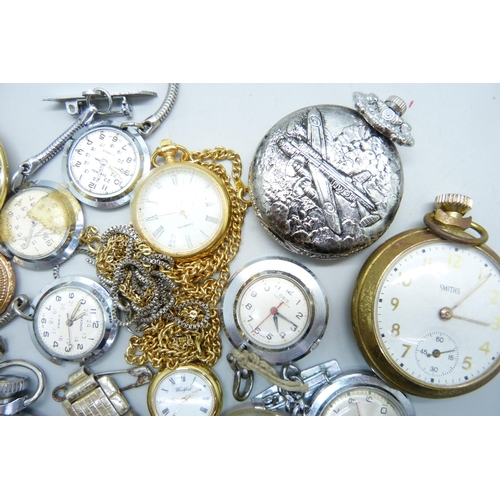 821 - Pocket, fob and pendant watches