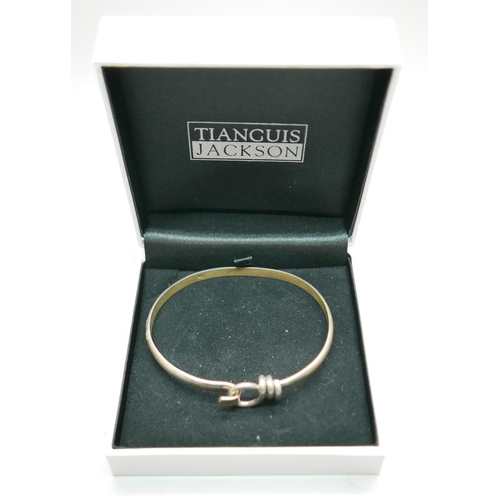 877 - A Tianguis silver bangle, 16g, boxed