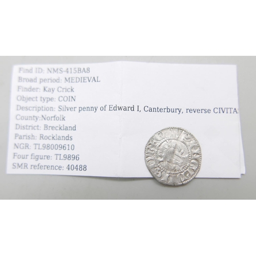 928 - Two Edward I silver pennies