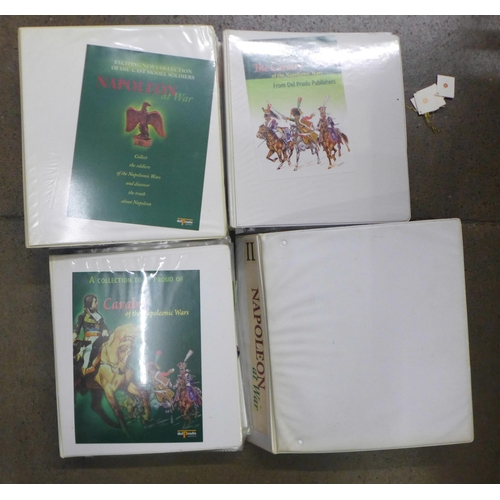 983 - Four ring binders, Napoleon at War by del Prado (no figures) **PLEASE NOTE THIS LOT IS NOT ELIGIBLE ... 