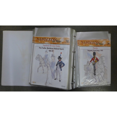 983 - Four ring binders, Napoleon at War by del Prado (no figures) **PLEASE NOTE THIS LOT IS NOT ELIGIBLE ... 