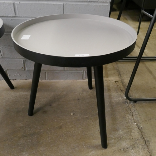 1372 - A Sasha black and grey side table
