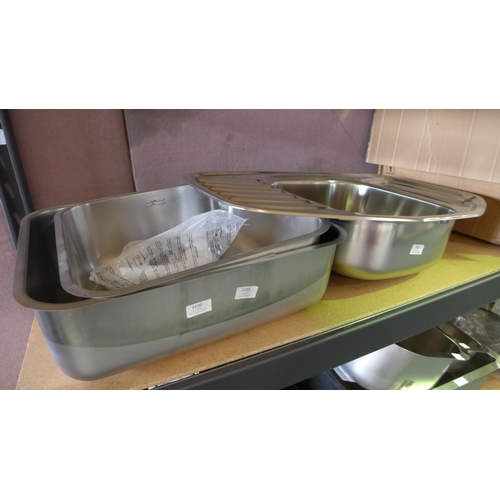 3406 - Qty of Scrap Items inc Mersey 1 Bowl Stainless Steel Sink, Karlson Compact Combination Microwave Ove... 