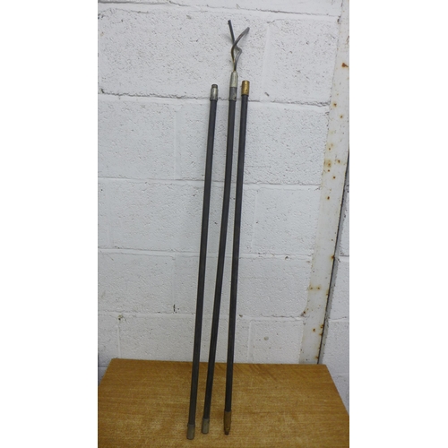 2019 - A set of drain rods and extension poles