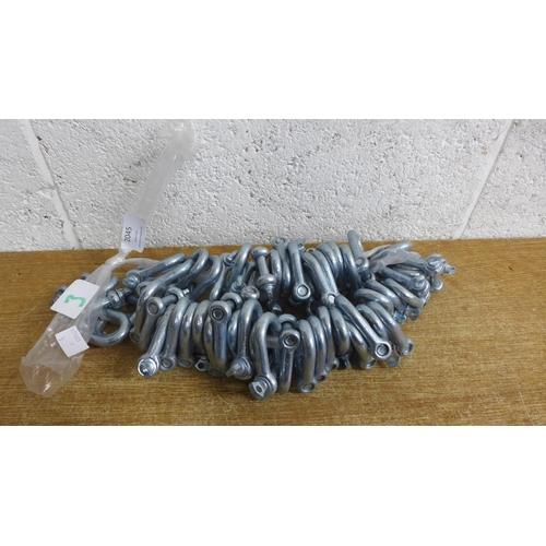 2045 - 50 x 10mm shackles * this lot is subject to VAT