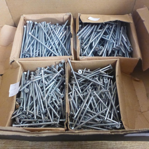 2046 - 4 Boxes of assorted screws * this lot is subject to VAT