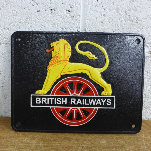 2068 - A British Railways lion plaque * this lot is subject to VAT