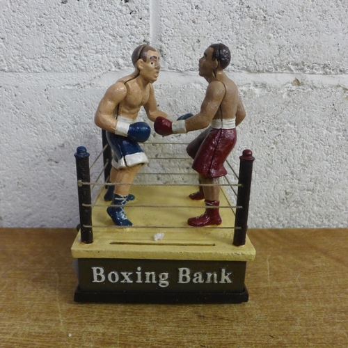 2122 - A boxing bank * this lot is subject to VAT