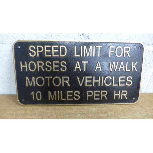 2136 - A Speed Limit sign 