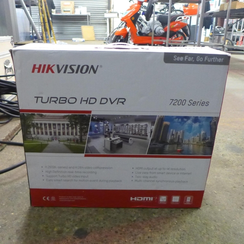 2146 - A large amount of home security and CCTV equipment including Hik Vision 7200 series turbo HD DVR, Ho... 