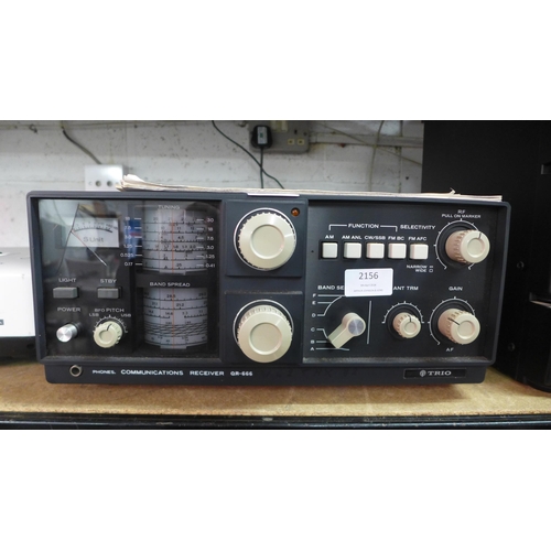2156 - A Trio QR-666 50/60 Hz communications receiver by Kenwood