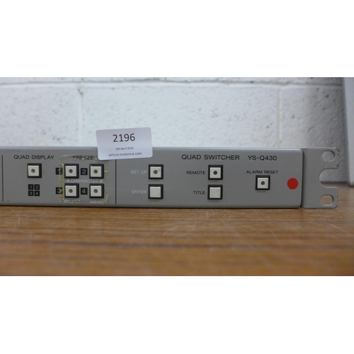 2196 - A Sony (YS-Q430) quad switcher unit