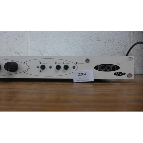 2204 - An Icon (BPC-11-10-02) two channel power amp