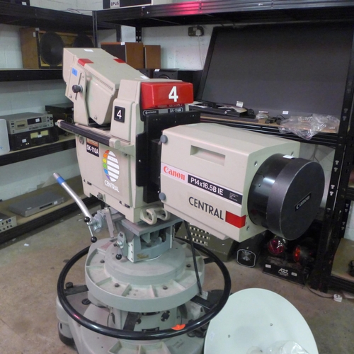 2207 - A Hitachi SK-110A TV broadcasting camera with a W. Vinten Ltd. pneumatic camera dolly (37021094), Hi... 