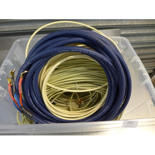 2263 - Two boxes of  assorted heavy duty wire