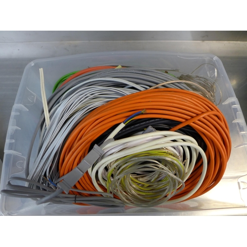 2263 - Two boxes of  assorted heavy duty wire