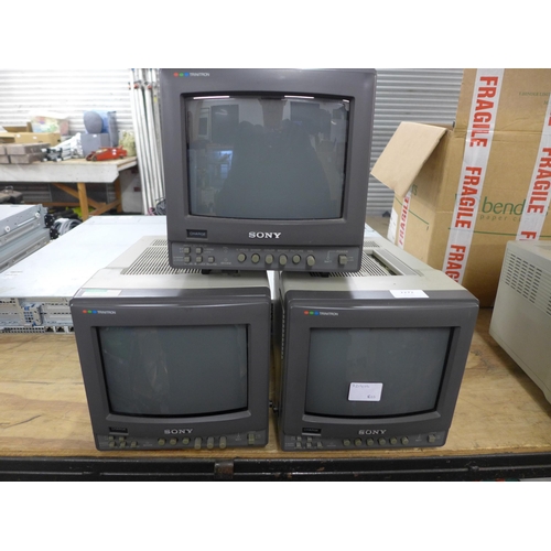 2272 - Three Sony (PVM-9020ME) Trinitron colour video display monitors