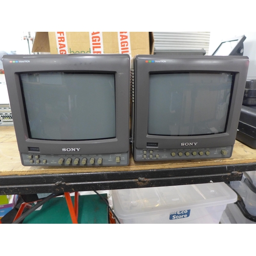 2273 - Two Sony (PVM-9020ME) Trinitron colour video monitors