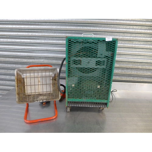 2281 - A 240v industrial refrigerating cooler and a 3.7kw gas powered workshop heater (Europa-E)