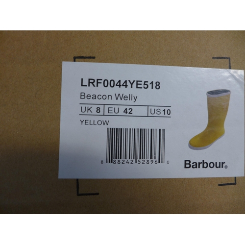 2294 - A pair of Barbour Beacon Wellington UK size 6 in box