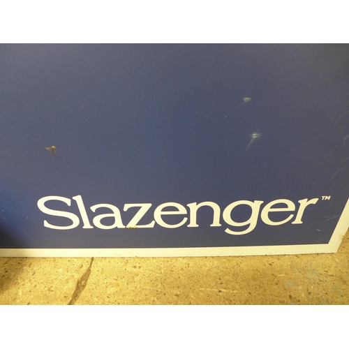 2335 - A Slazenger pack flat table tennis with net, bats and balls