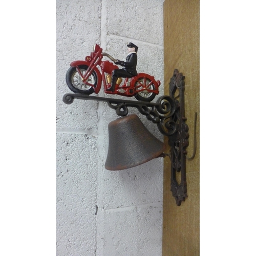 2131 - A motorcyclist bell * this lot is subject to VAT