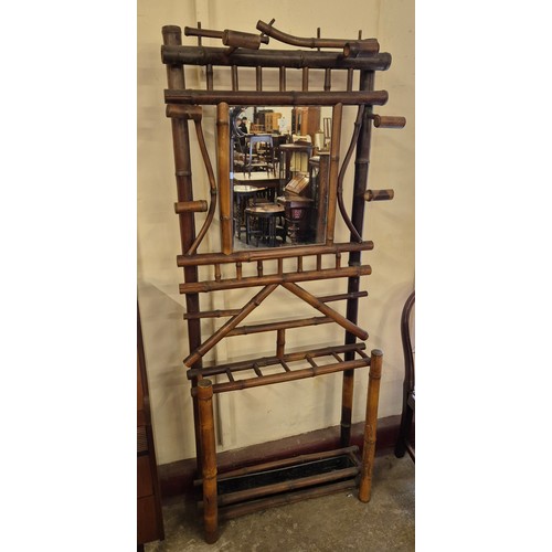 137 - A Victorian style bamboo hallstand