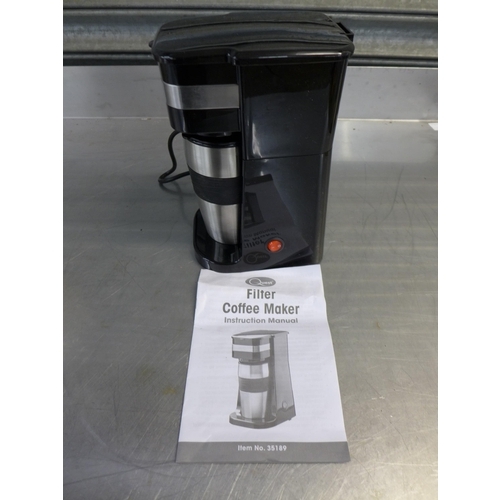 2282 - A Delta BL-1380 electric ice cream maker and a Quest Coffee To Go filter coffee maker  both unused