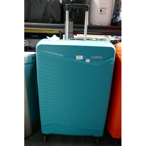 3363 - American Tourister Jetdriver Teal Large 79cm  4 Wheel Spinner Hardside Suitcase (317-385) *This lot ... 