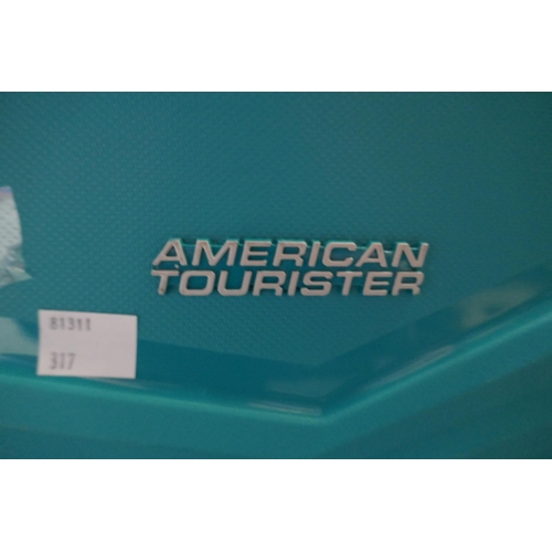 3363 - American Tourister Jetdriver Teal Large 79cm  4 Wheel Spinner Hardside Suitcase (317-385) *This lot ... 