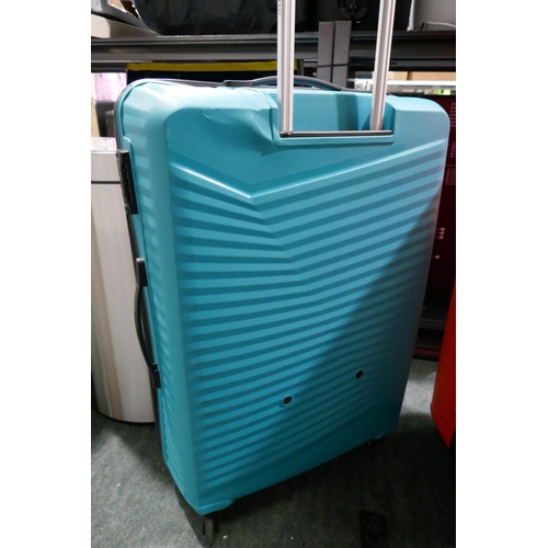 3363 - American Tourister Jetdriver Teal Large 79cm  4 Wheel Spinner Hardside Suitcase (317-385) *This lot ... 