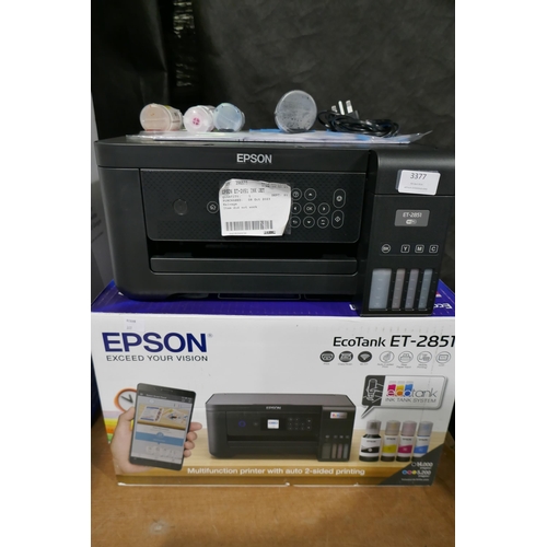 3377 - Epson Et-2851 Ink Jet Printer, Original RRP £199.99 + VAT (317-18) *This lot is subject to VAT