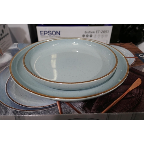 3378 - Options Stoneware Blue Dinner Set (317-31) *This lot is subject to VAT