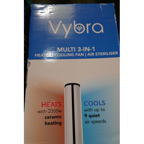 3381 - Vybra White 3 In 1 Heater  - No Remote, Original RRP £119.99 + VAT (317-16) *This lot is subject to ... 